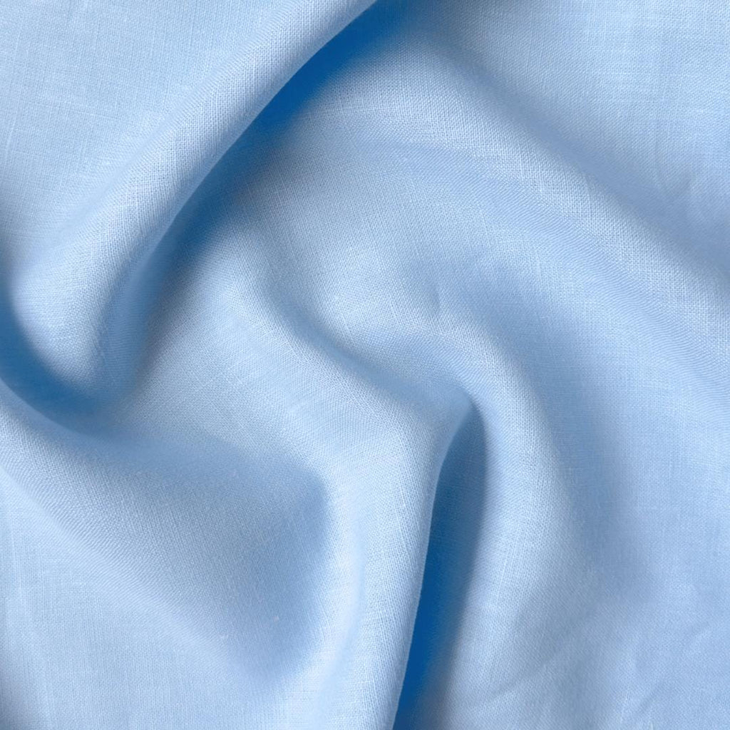 Pure Linen Pant Fabric Cut Piece Sky Blue 25 LEA Linen Cut Piece