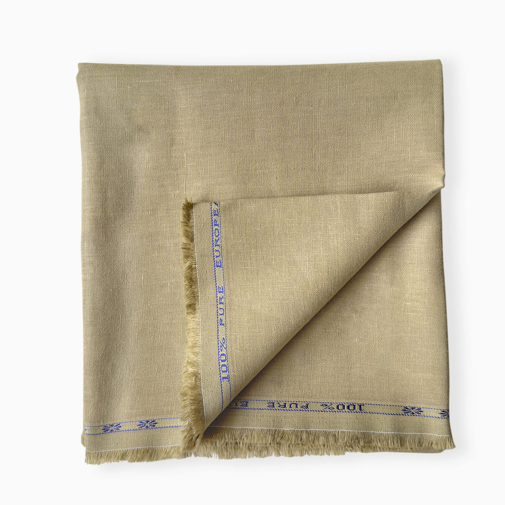 Pure Linen Pant Fabric Fabric Earthy Brown 25 Lea Linen Fabric