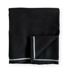 Pure Linen Pant Fabric Fabric Jade Black Plain Premium 25 Lea Pure Linen Pant Fabric (Width 58 Inches)