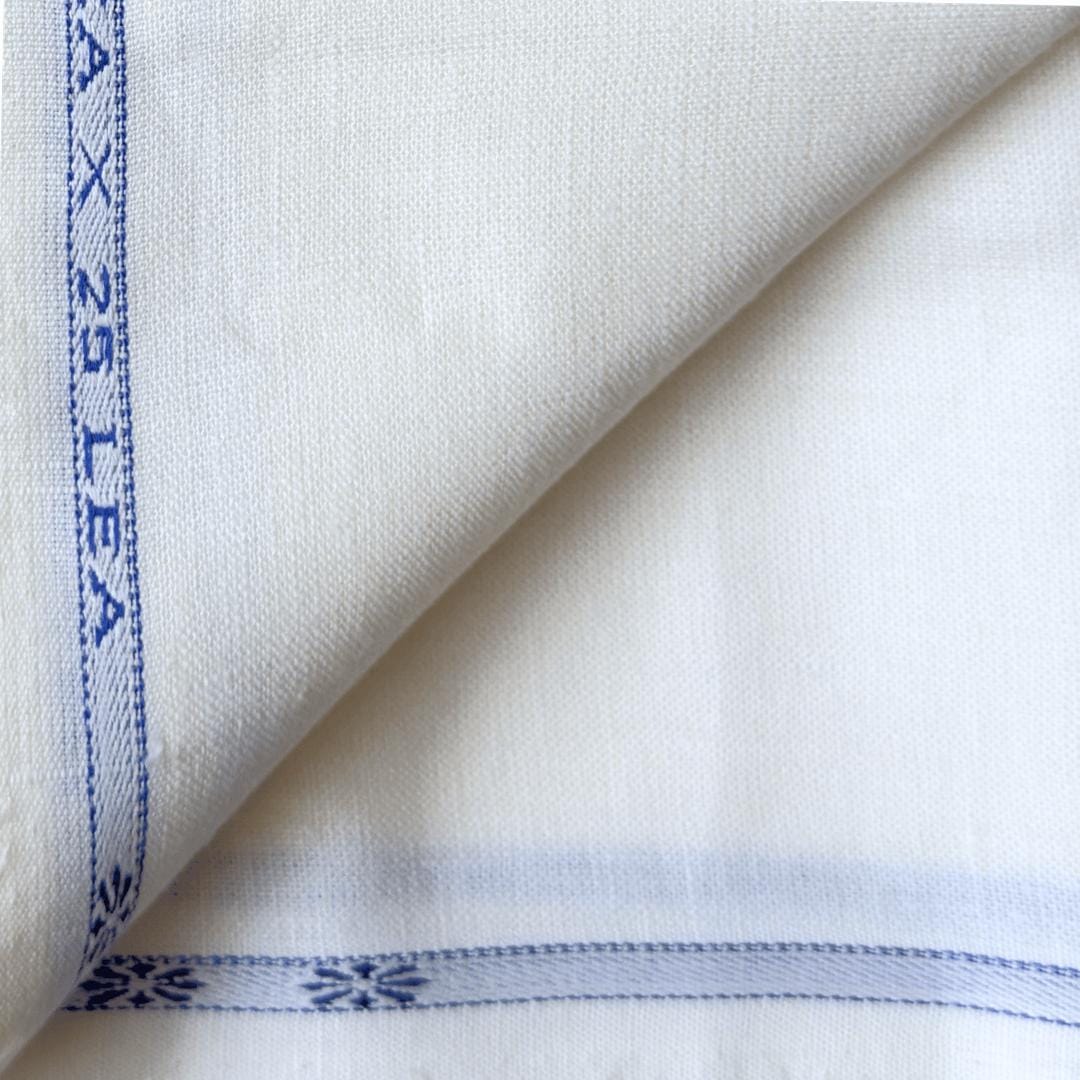 Pure Linen Pant Fabric Fabric Off-White 25 LEA Linen Fabric