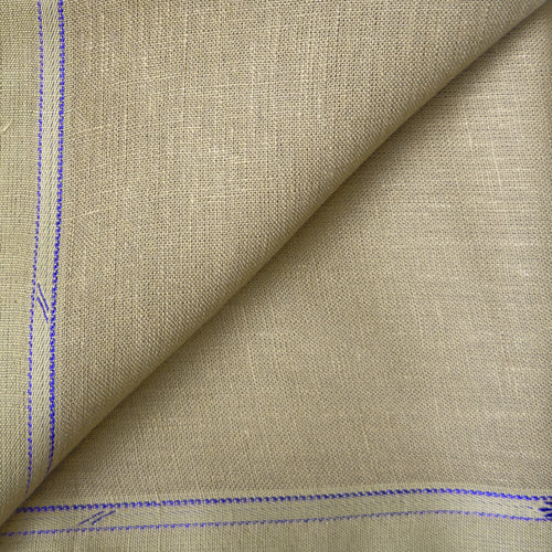 Pure Linen Pant Fabric Fabric Oxford Tan Plain Premium 25 Lea Pure Linen Pant Fabric (Width 58 Inches)