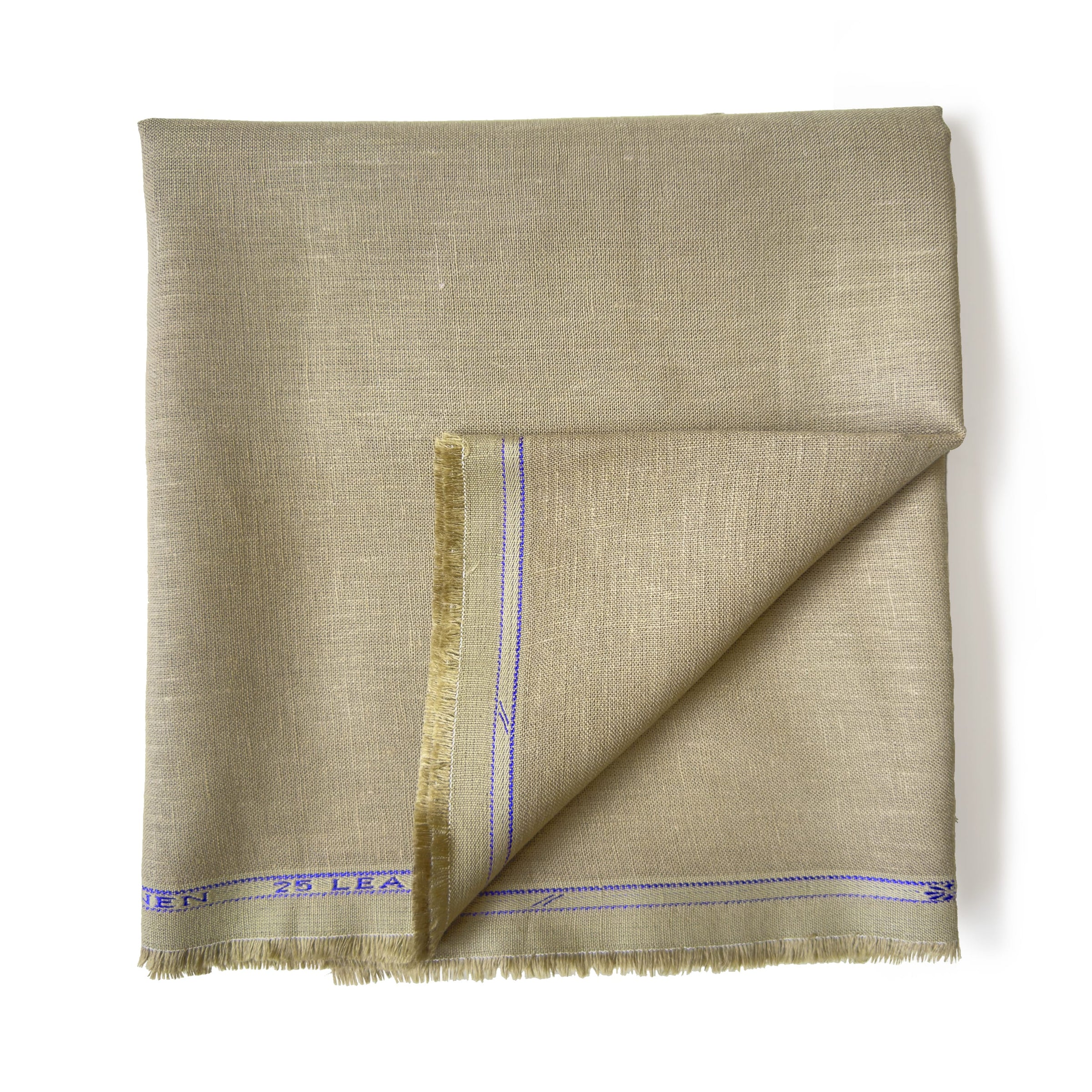 Pure Linen Pant Fabric Fabric Oxford Tan Plain Premium 25 Lea Pure Linen Pant Fabric (Width 58 Inches)