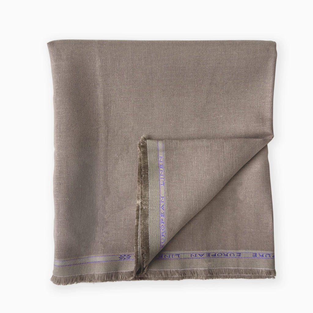 Pure Linen Pant Fabric Fabric Rose Brown 25 Lea Linen Fabric