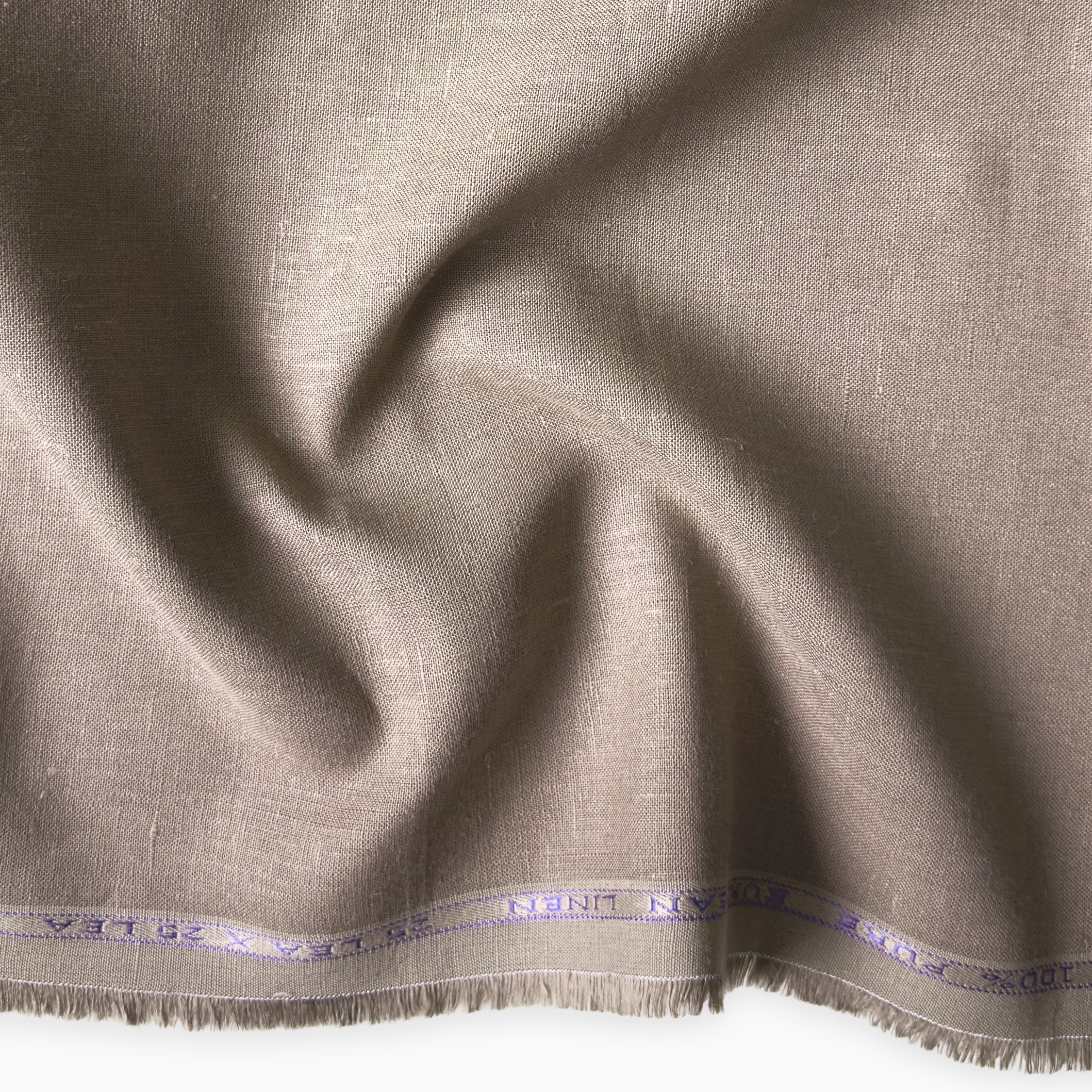 Pure Linen Pant Fabric Fabric Rose Brown 25 Lea Linen Fabric
