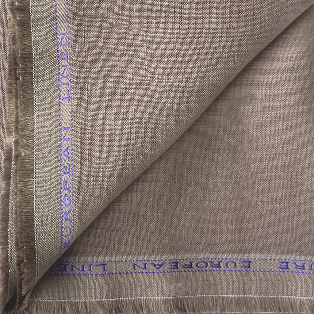 Pure Linen Pant Fabric Fabric Rose Brown 25 Lea Linen Fabric