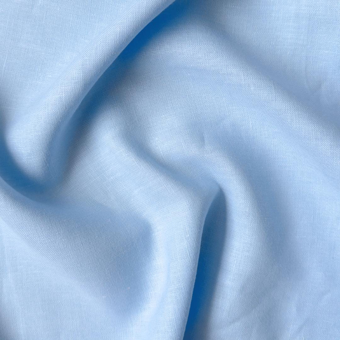 Pure Linen Pant Fabric Fabric Sky Blue 25 LEA Linen Fabric