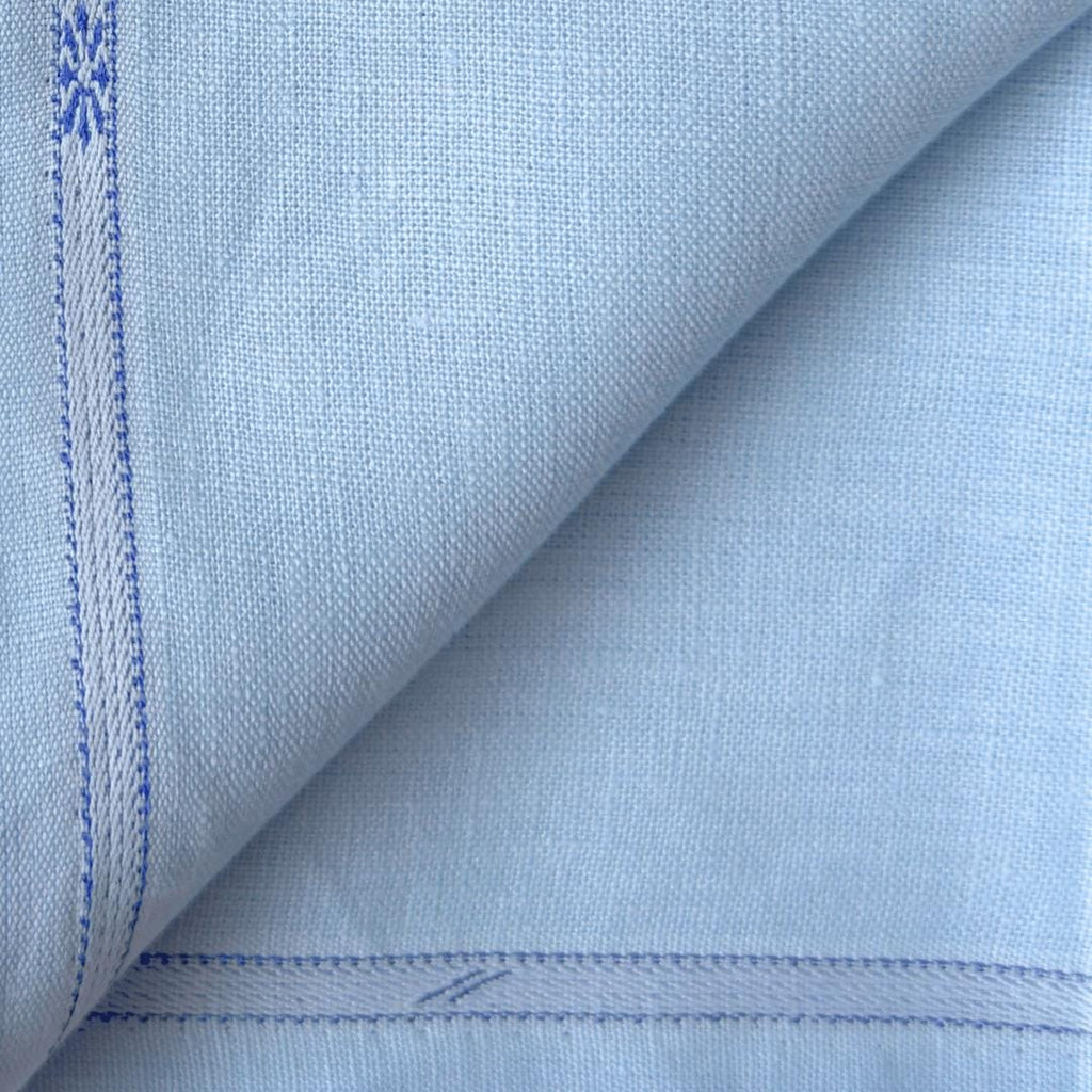 Pure Linen Pant Fabric Fabric Sky Blue 25 LEA Linen Fabric