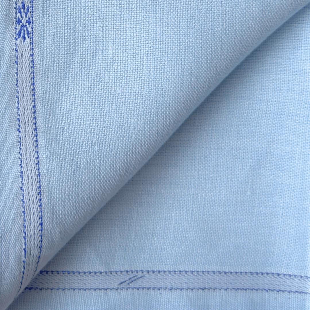 Pure Linen Pant Fabric Fabric Sky Blue 25 LEA Linen Fabric