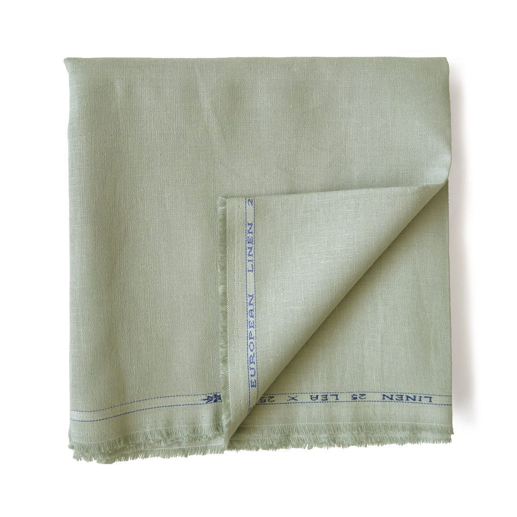 Pure Linen Pant Fabric Fabric Stone Grey Plain Premium 25 Lea Pure Linen Pant Fabric (Width 58 Inches)