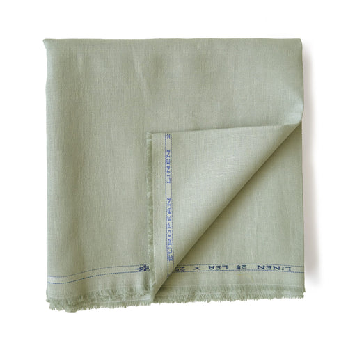 Pure Linen Pant Fabric Fabric Stone Grey Plain Premium 25 Lea Pure Linen Pant Fabric (Width 58 Inches)