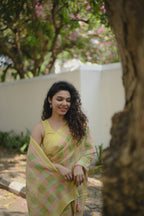 Pure Linen Saree Saree Bright Yellow Linen Saree