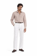 Pure Linen Shirt & Trouser Combo Shirt Pant Combo A Rosé Afternoon Linen Unstitched Shirt & Pant Combo