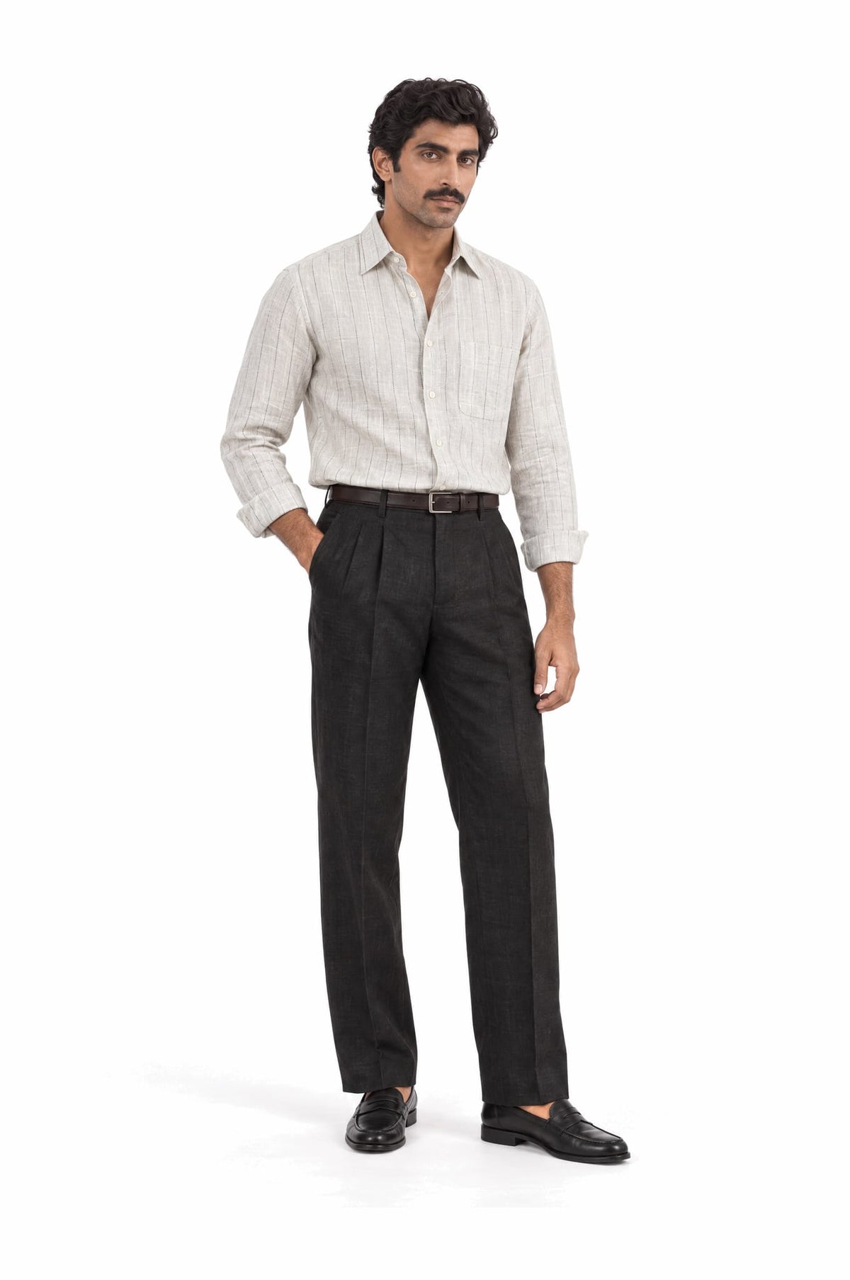 Pure Linen Shirt & Trouser Combo Shirt Pant Combo After Hours Linen Unstitched Shirt & Pant Combo
