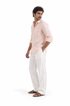 Pure Linen Shirt & Trouser Combo Shirt Pant Combo Aperol Spritz Linen Unstitched Shirt & Pant Combo