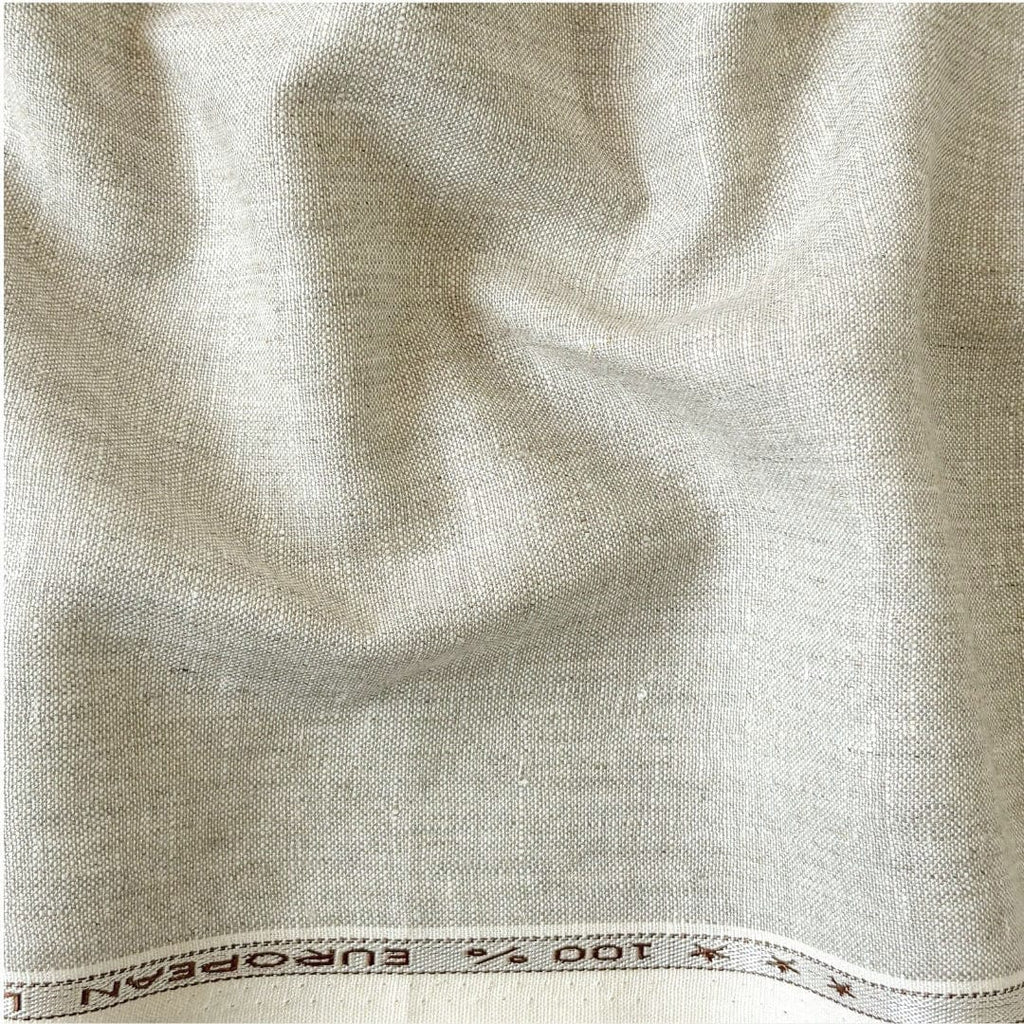 Pure Linen Shirt & Trouser Combo Shirt Pant Combo Blush Pink & Natural Grey Linen Shirt & Trouser Fabric