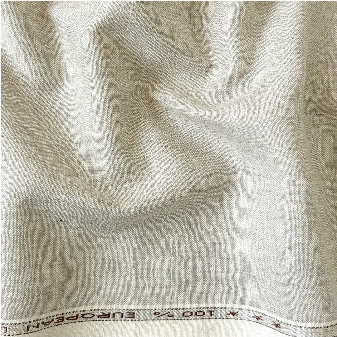 Pure Linen Shirt & Trouser Combo Shirt Pant Combo Blush Pink & Natural Grey Linen Shirt & Trouser Fabric