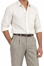 Pure Linen Shirt & Trouser Combo Shirt Pant Combo Cabana Linen Unstitched Shirt & Pant Combo