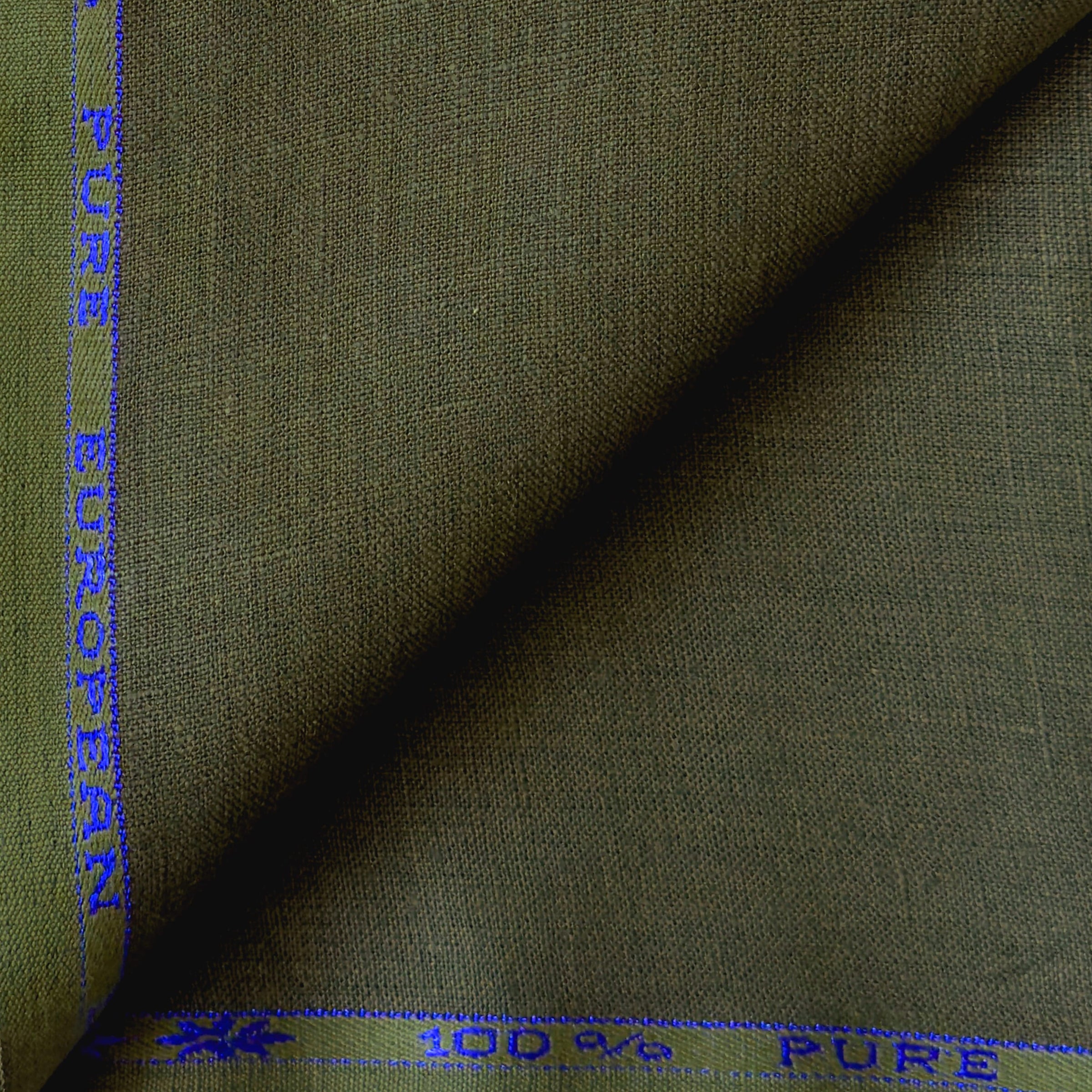 Pure Linen Shirt & Trouser Combo Shirt Pant Combo Dusty Green & Military Green Linen Shirt & Trouser Fabric