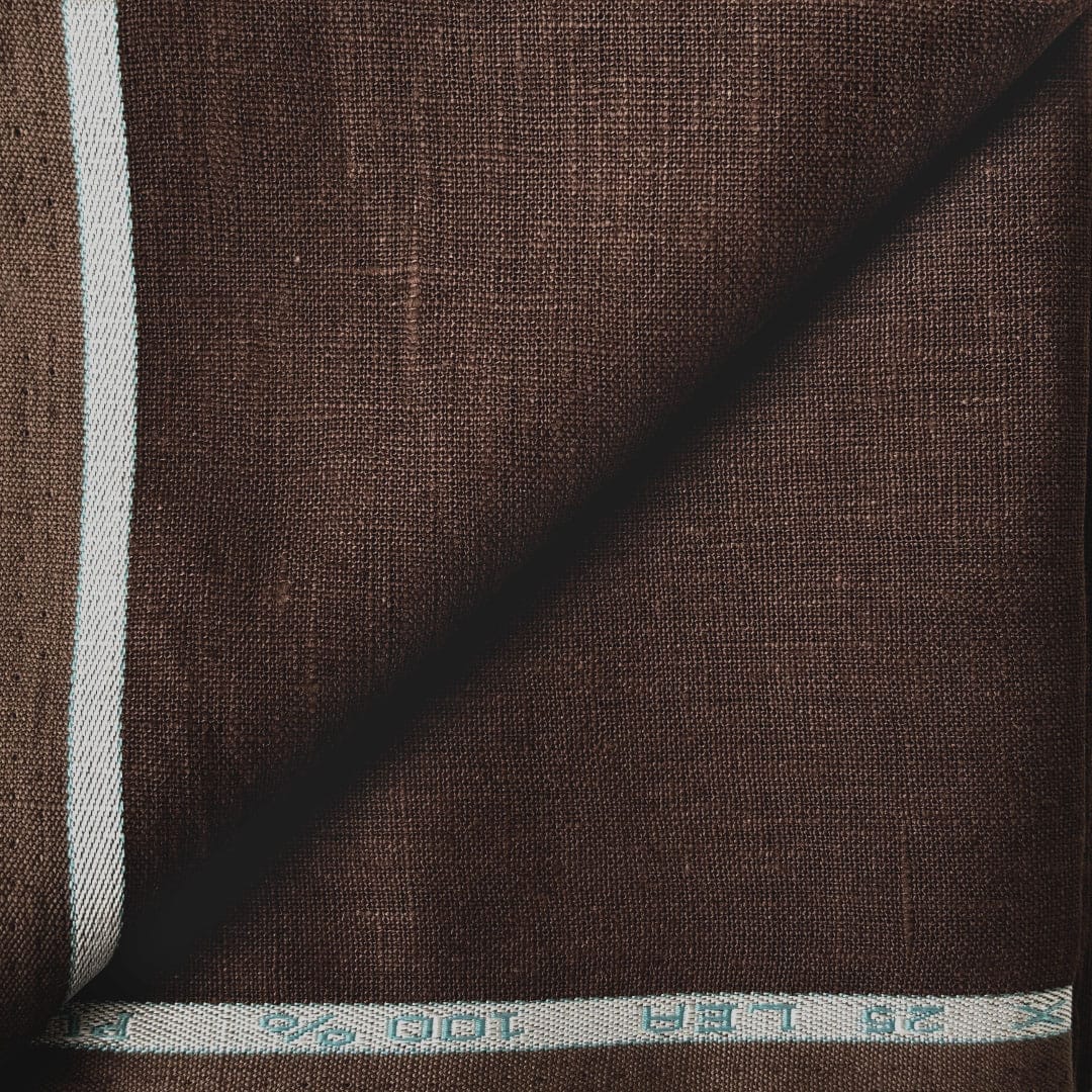 Pure Linen Shirt & Trouser Combo Shirt Pant Combo Dusty Rose & Chocolate Brown Shirt & Trouser Linen Fabric