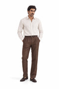 Pure Linen Shirt & Trouser Combo Shirt Pant Combo Espresso Linen Unstitched Shirt & Pant Combo