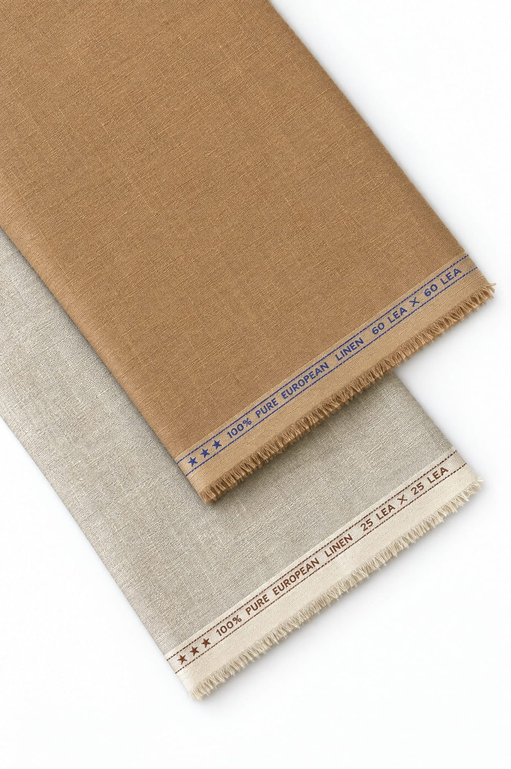 Pure Linen Shirt & Trouser Combo Shirt Pant Combo Espresso & Oats Linen Unstitched Shirt & Pant Combo