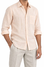 Pure Linen Shirt & Trouser Combo Shirt Pant Combo Golden Hour Linen Unstitched Shirt & Pant Combo