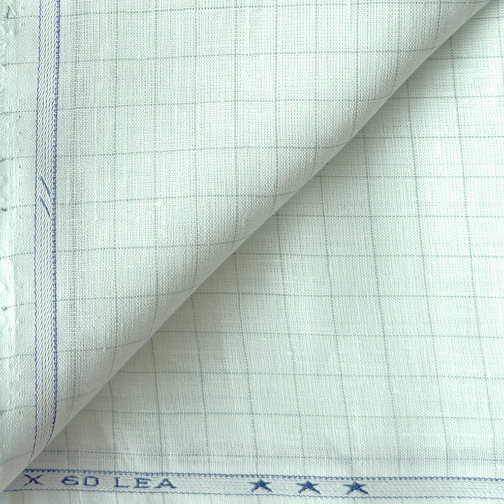 Pure Linen Shirt & Trouser Combo Shirt Pant Combo Light Green & Stone Grey Linen Shirt & Trouser Fabric