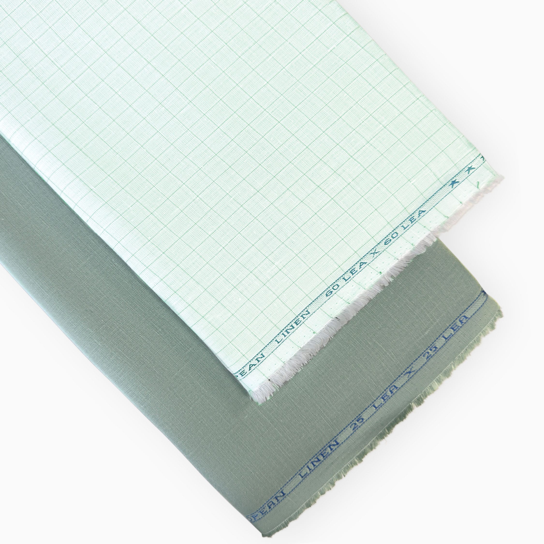 Pure Linen Shirt & Trouser Combo Shirt Pant Combo Light Green & Stone Grey Shirt & Trouser Linen Fabric