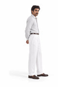 Pure Linen Shirt & Trouser Combo Shirt Pant Combo Moonstone Linen Unstitched Shirt & Pant Combo