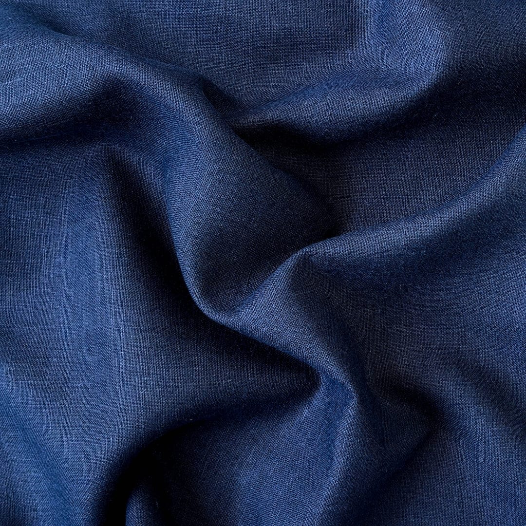 Pure Linen Shirt & Trouser Combo Shirt Pant Combo Natural White & Dark Blue Linen Shirt & Trouser Fabric