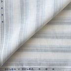 Pure Linen Shirt & Trouser Combo Shirt Pant Combo Natural White & Dark Blue Linen Shirt & Trouser Fabric