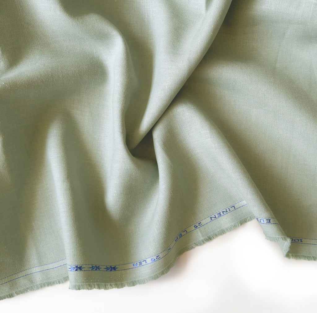 Pure Linen Shirt & Trouser Combo Shirt Pant Combo Natural White & Stone Grey Linen Shirt & Trouser Fabric