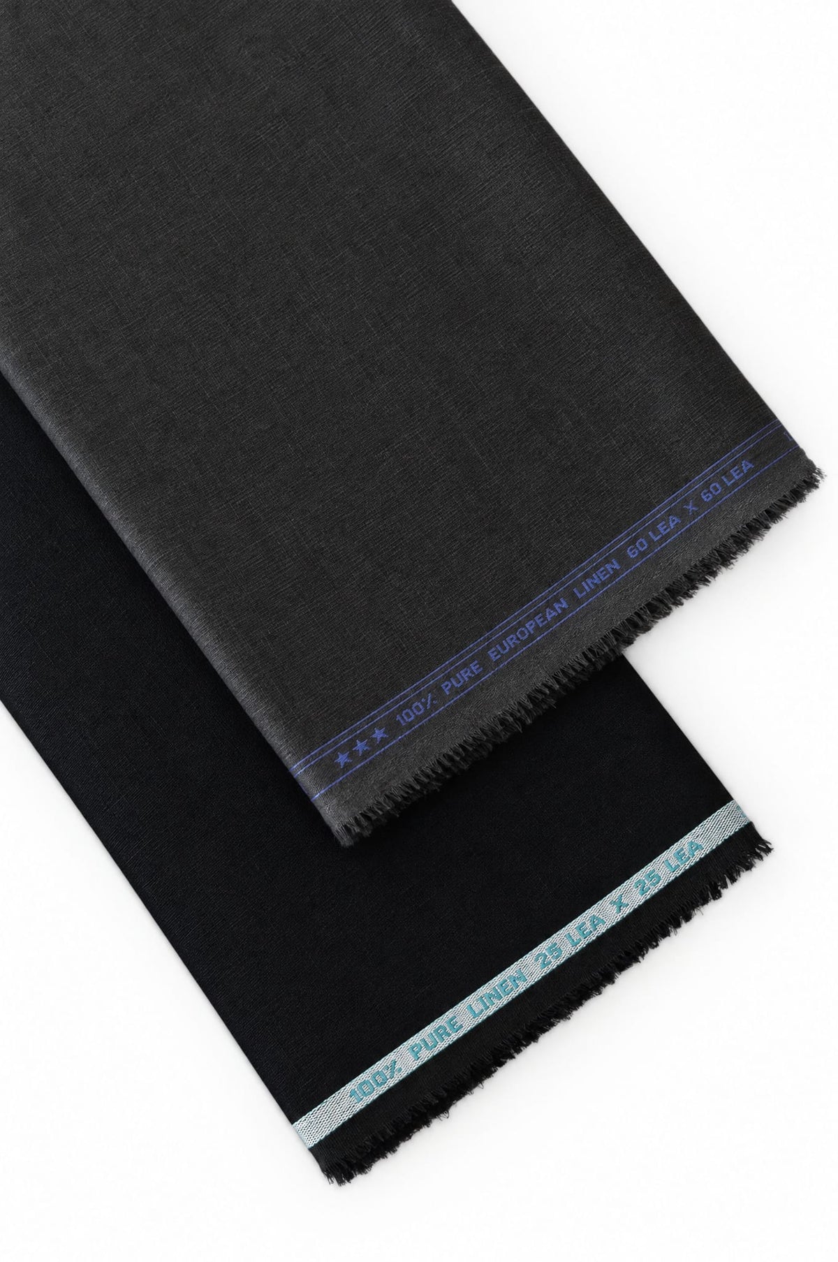 Pure Linen Shirt & Trouser Combo Shirt Pant Combo Noir Linen Unstitched Shirt & Pant Combo