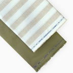 Pure Linen Shirt & Trouser Combo Shirt Pant Combo Off-White & Earthy Brown Shirt & Trouser Linen Fabric