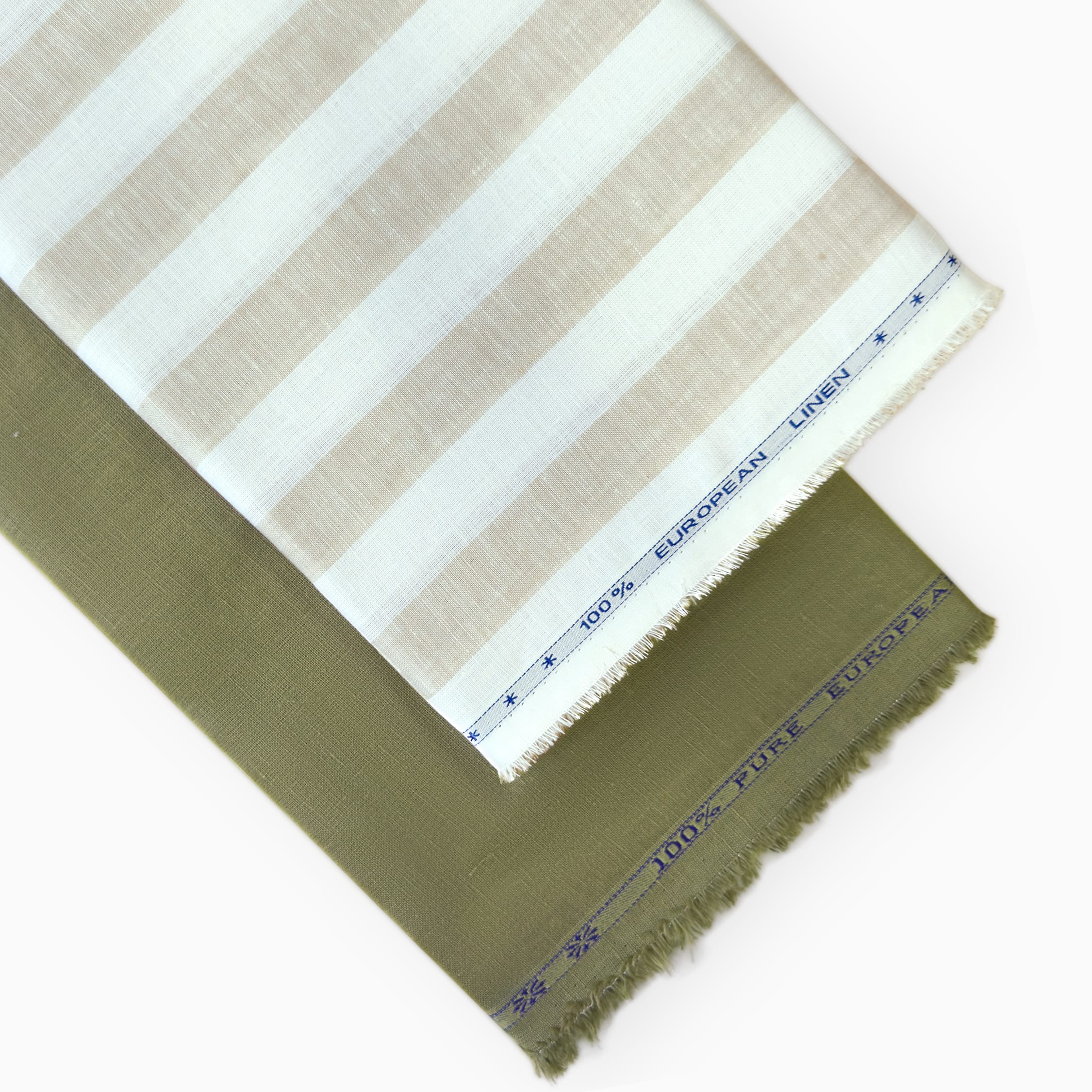 Pure Linen Shirt & Trouser Combo Shirt Pant Combo Off-White & Earthy Brown Shirt & Trouser Linen Fabric