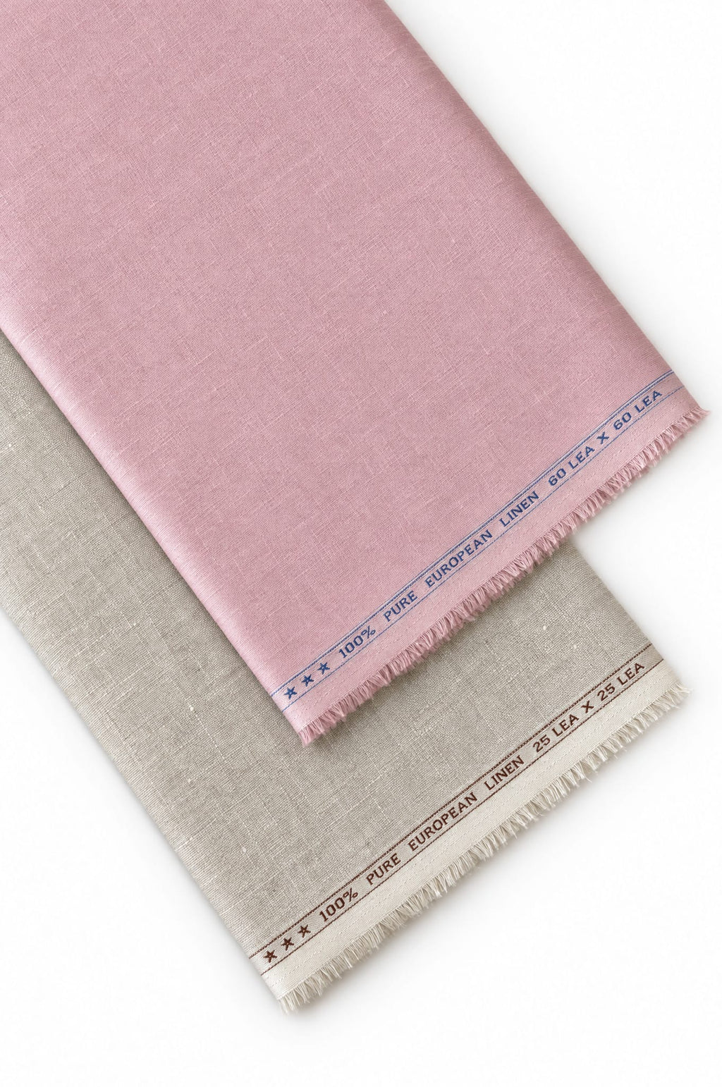 Pure Linen Shirt & Trouser Combo Shirt Pant Combo Pink Salt Linen Unstitched Shirt & Pant Combo