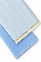 Pure Linen Shirt & Trouser Combo Shirt Pant Combo Poolside Linen Unstitched Shirt & Pant Combo