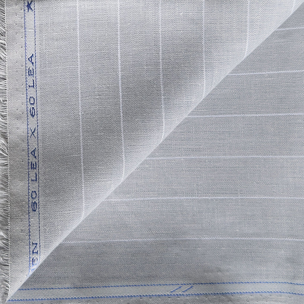 Pure Linen Shirt & Trouser Combo Shirt Pant Combo Powder Grey & Jade Black Linen Shirt & Trouser Fabric