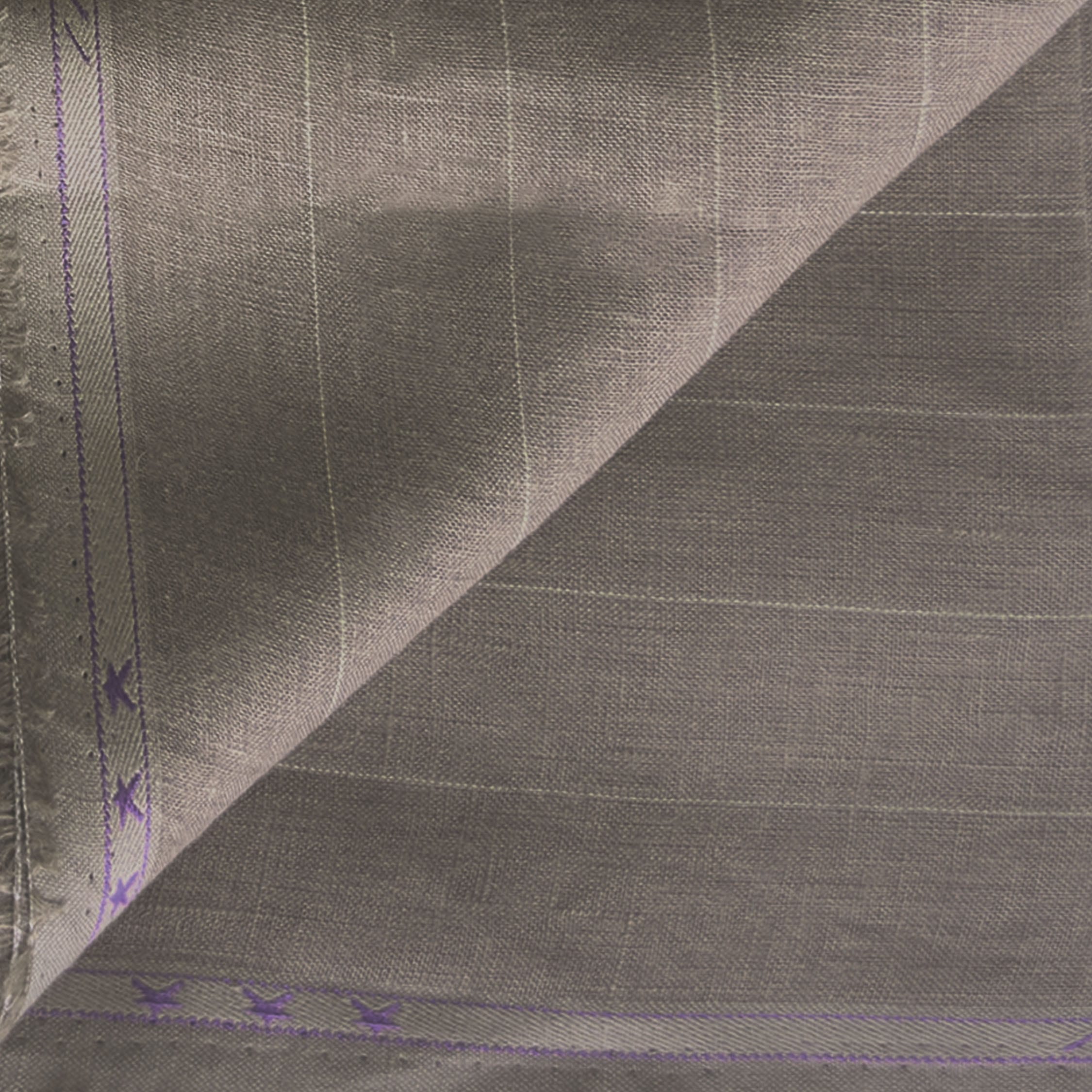 Pure Linen Shirt & Trouser Combo Shirt Pant Combo Rose Brown & Natural Grey Linen Shirt & Trouser Fabric