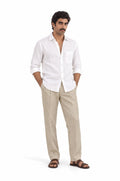 Pure Linen Shirt & Trouser Combo Shirt Pant Combo Sandbar Linen Unstitched Shirt & Pant Combo