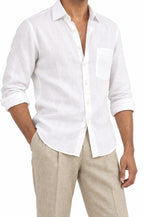 Pure Linen Shirt & Trouser Combo Shirt Pant Combo Sandbar Linen Unstitched Shirt & Pant Combo