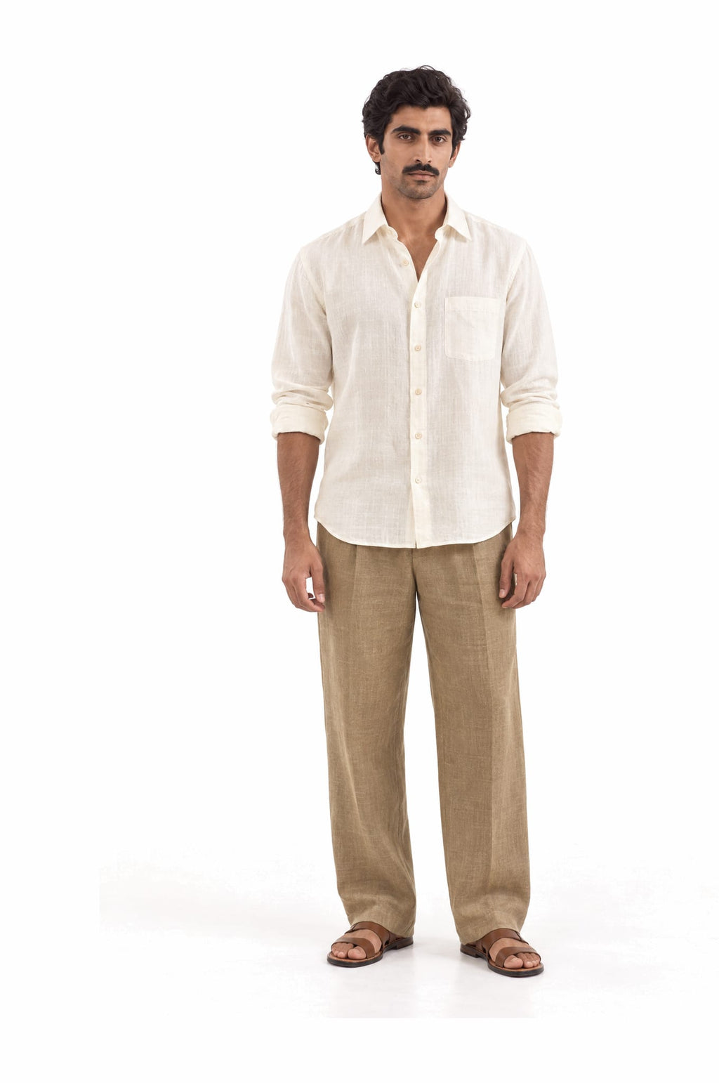 Pure Linen Shirt & Trouser Combo Shirt Pant Combo Savannah Linen Unstitched Shirt & Pant Combo