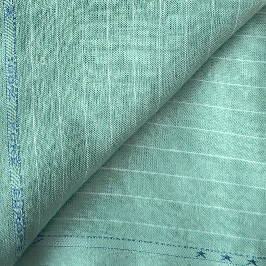 Pure Linen Shirt & Trouser Combo Shirt Pant Combo Sea Green & Ash Grey Linen Shirt & Trouser Fabric
