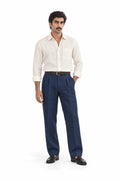 Pure Linen Shirt & Trouser Combo Shirt Pant Combo Yacht Club Linen Unstitched Shirt & Pant Combo