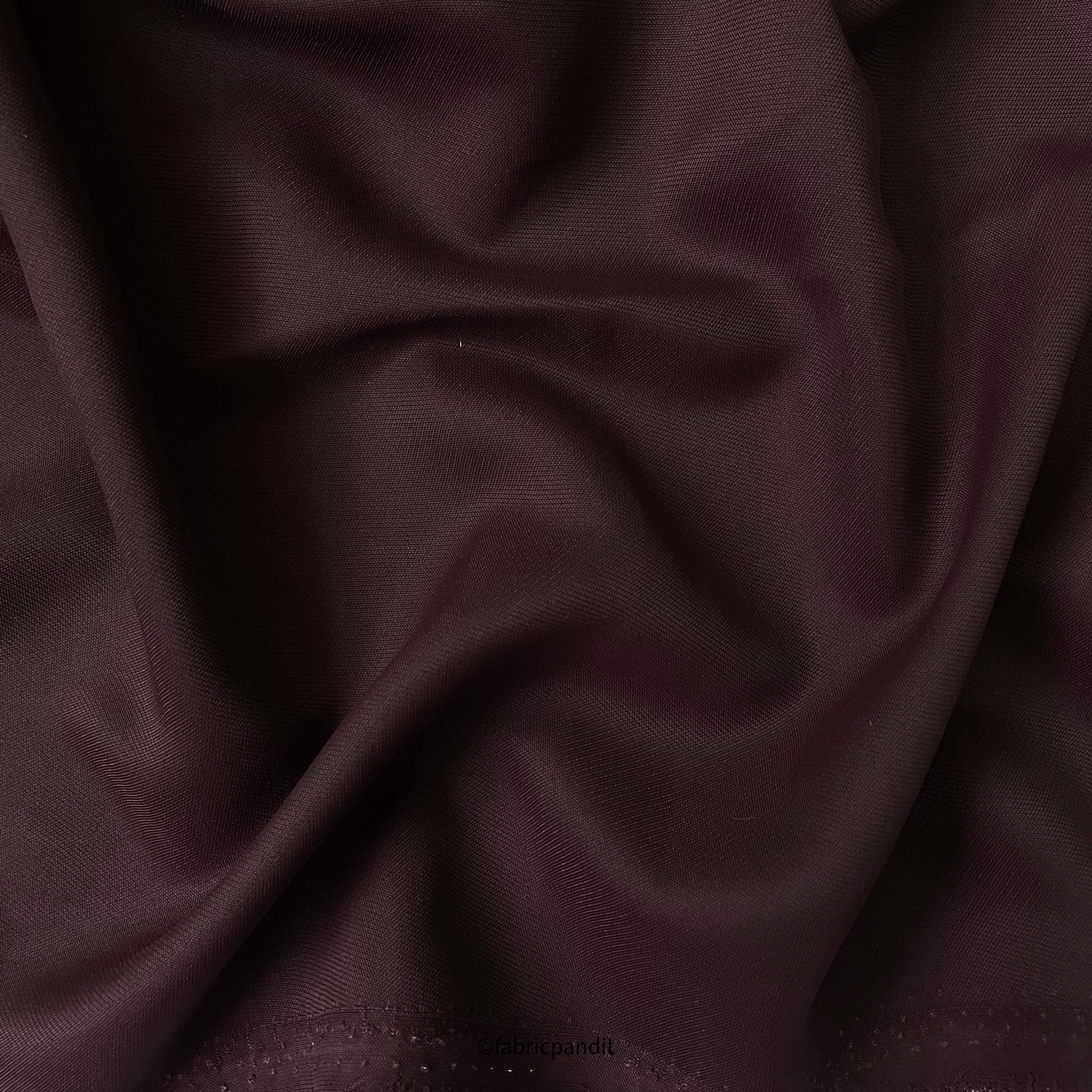 Satin Luxury Suiting Fabric Cut Piece (CUT PIECE) Coffee Brown Satin Luxury Fabric (Width 58 Inches)