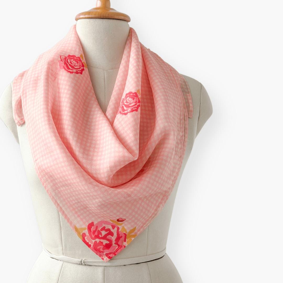 Scarves Dupatta Blush Pink Chanderi Scarf