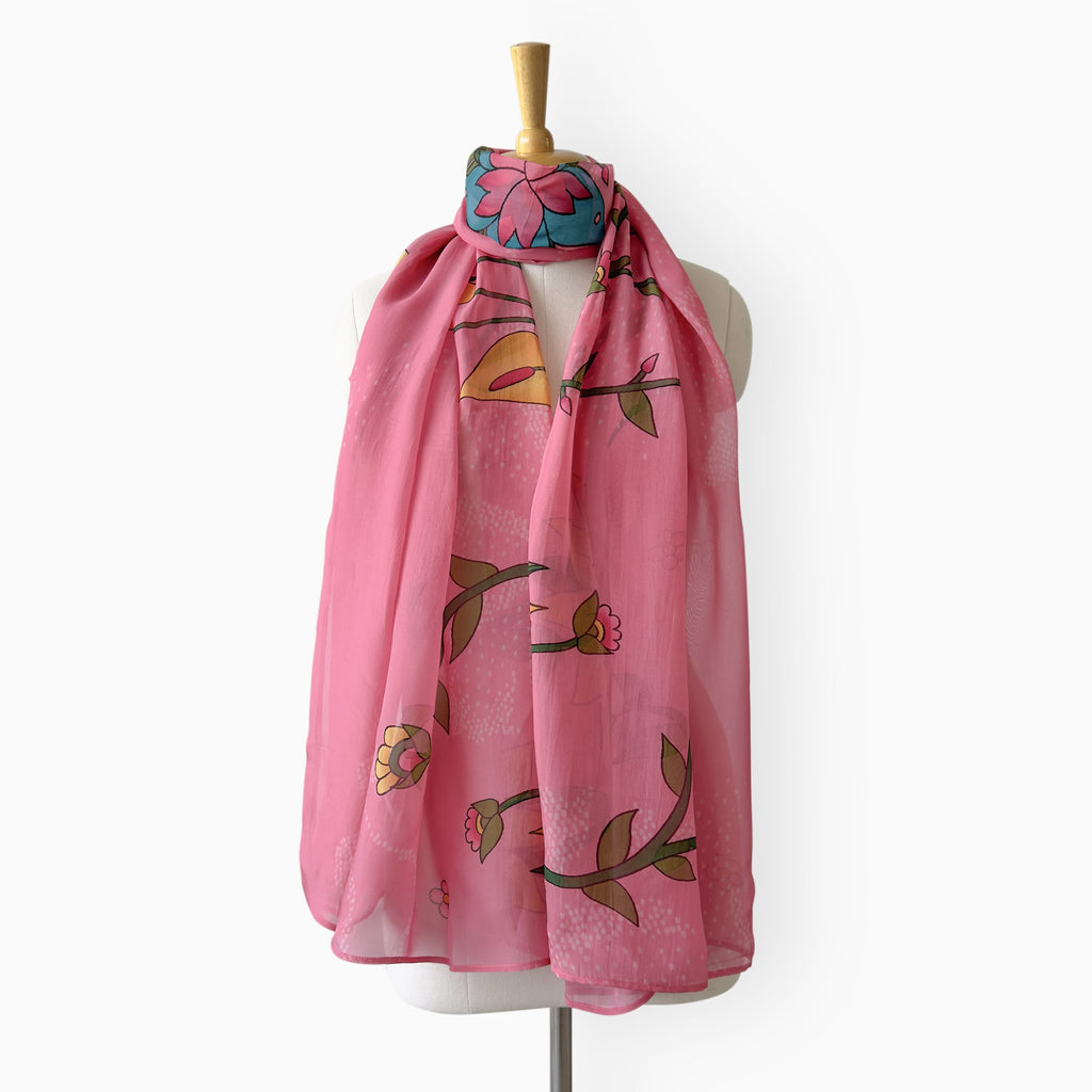 Scarves Dupatta Blush Pink Organza Stole