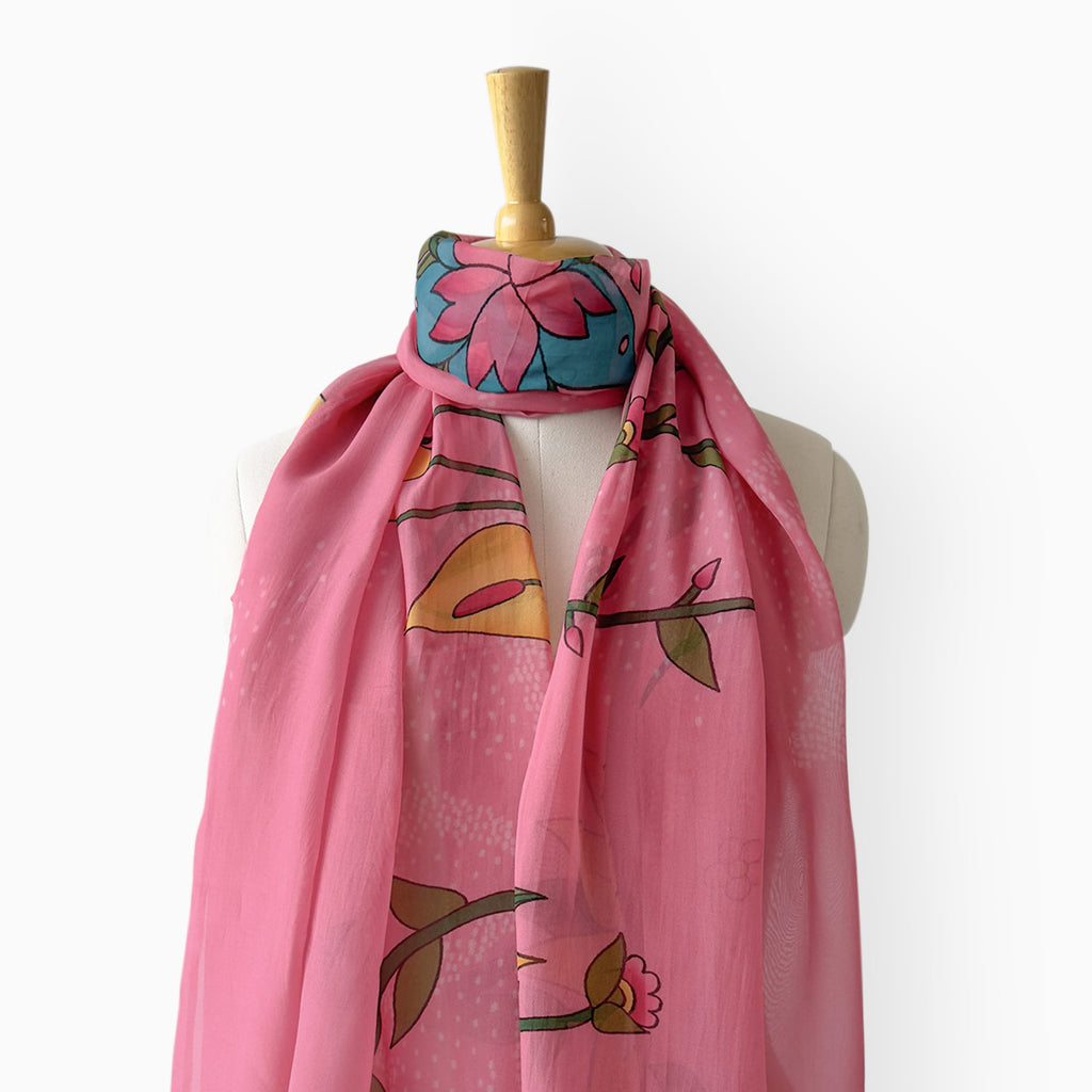 Scarves Dupatta Blush Pink Organza Stole