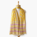 Scarves Dupatta Bright Yellow Cotton Dupatta