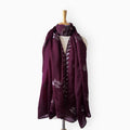 Scarves Dupatta Dark Wine Satin Stole